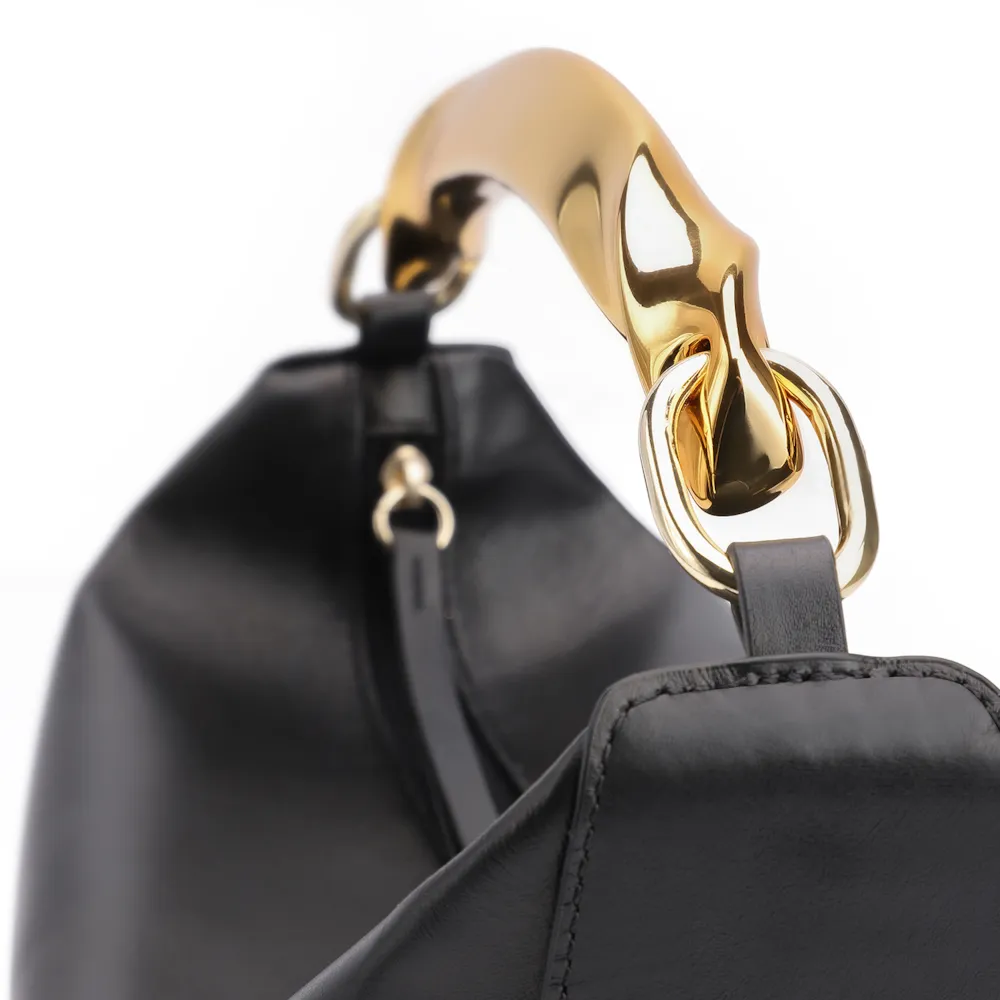 Bolsa De Mão Couro Preto - imagem 8
