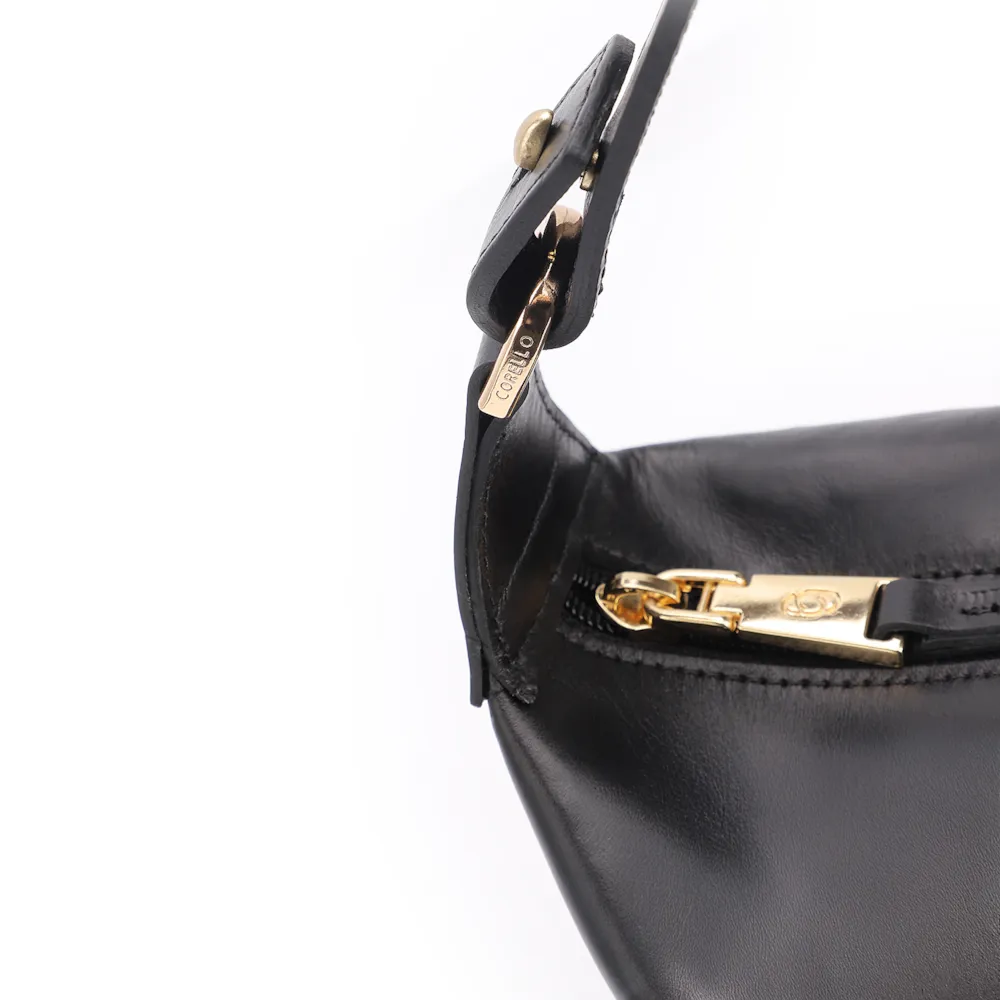 Bolsa De Mão Couro Preto - imagem 5