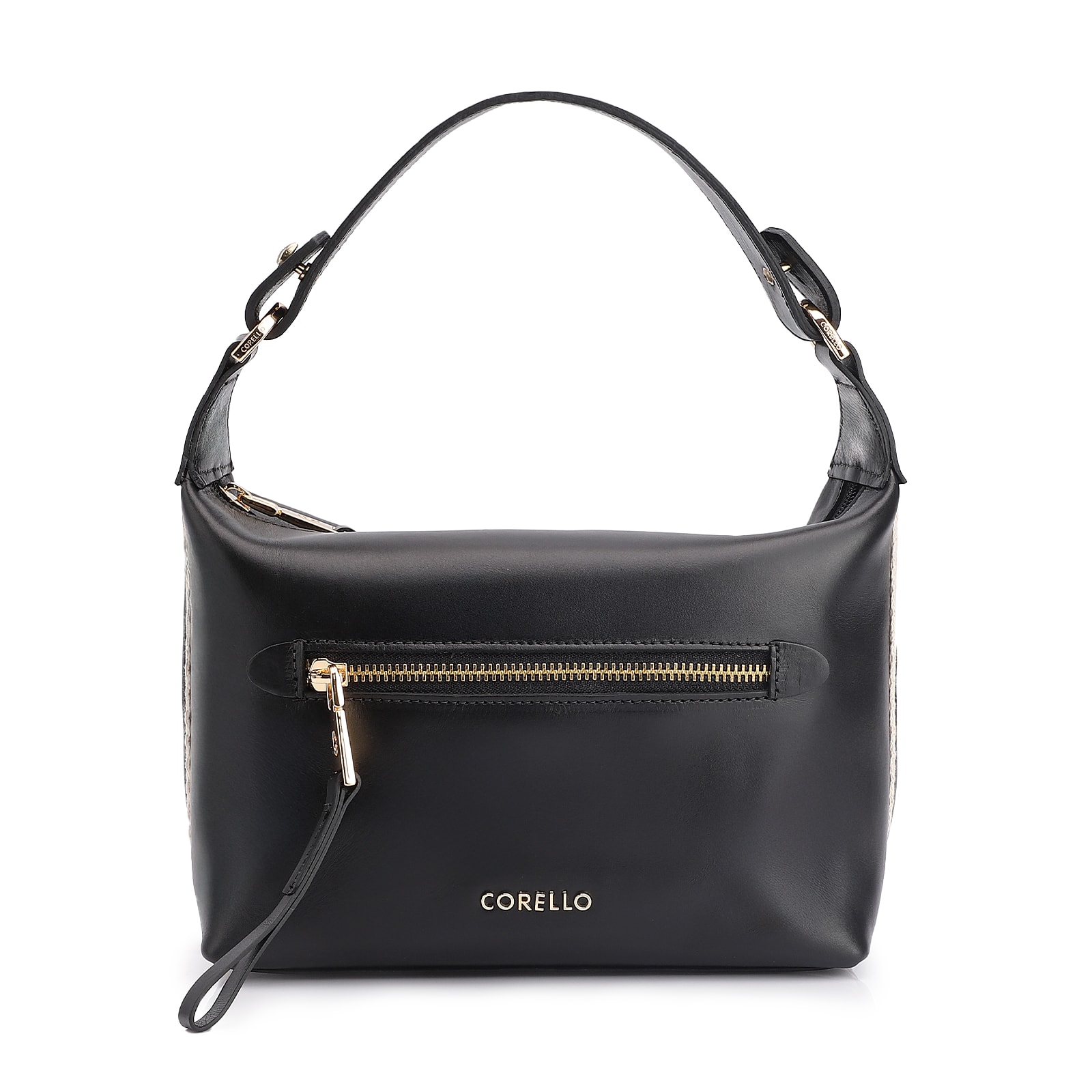 Bolsa De Mão Couro Preto