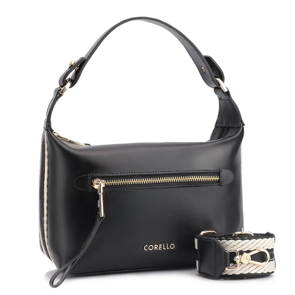 Bolsa De Mão Couro Preto - imagem 2