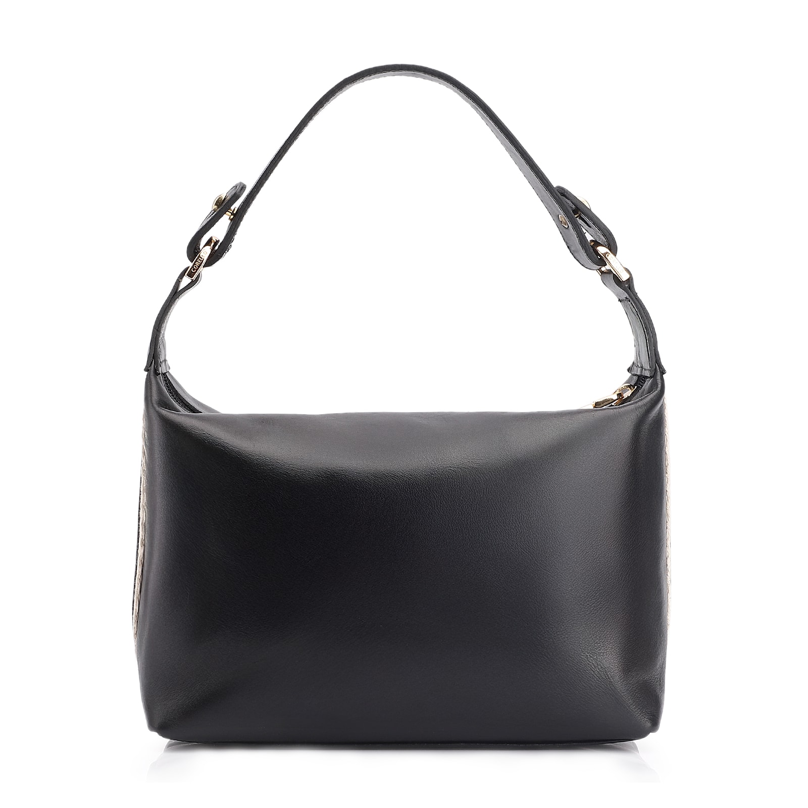 Bolsa De Mão Couro Preto