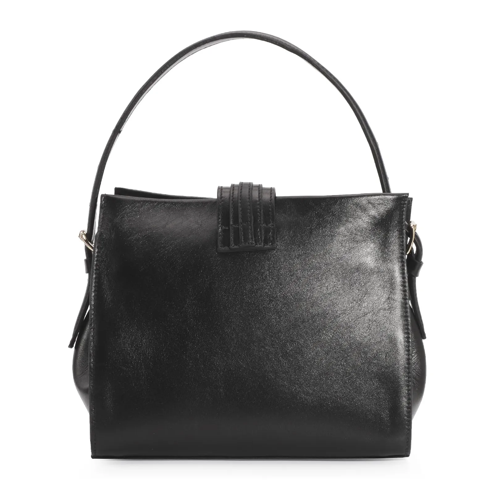Bolsa De Mão Couro Preto