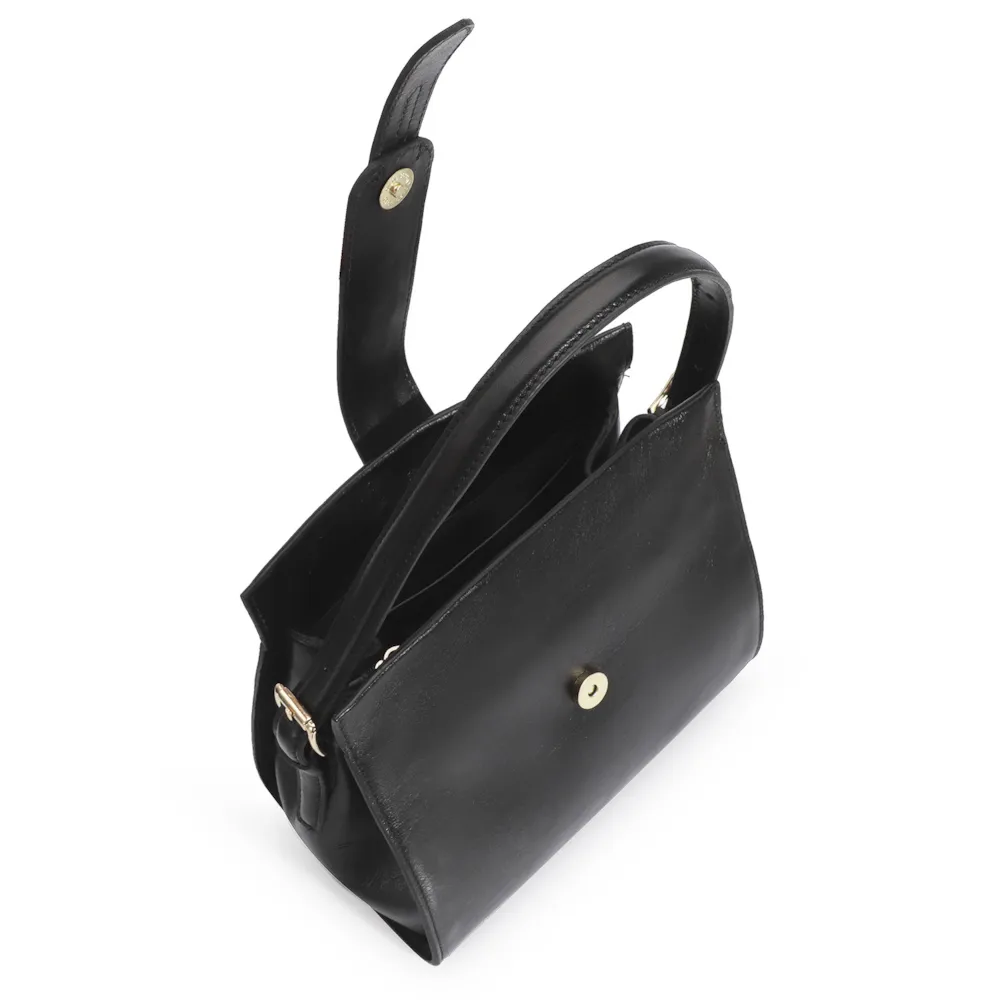 Bolsa De Mão Couro Preto - imagem 5