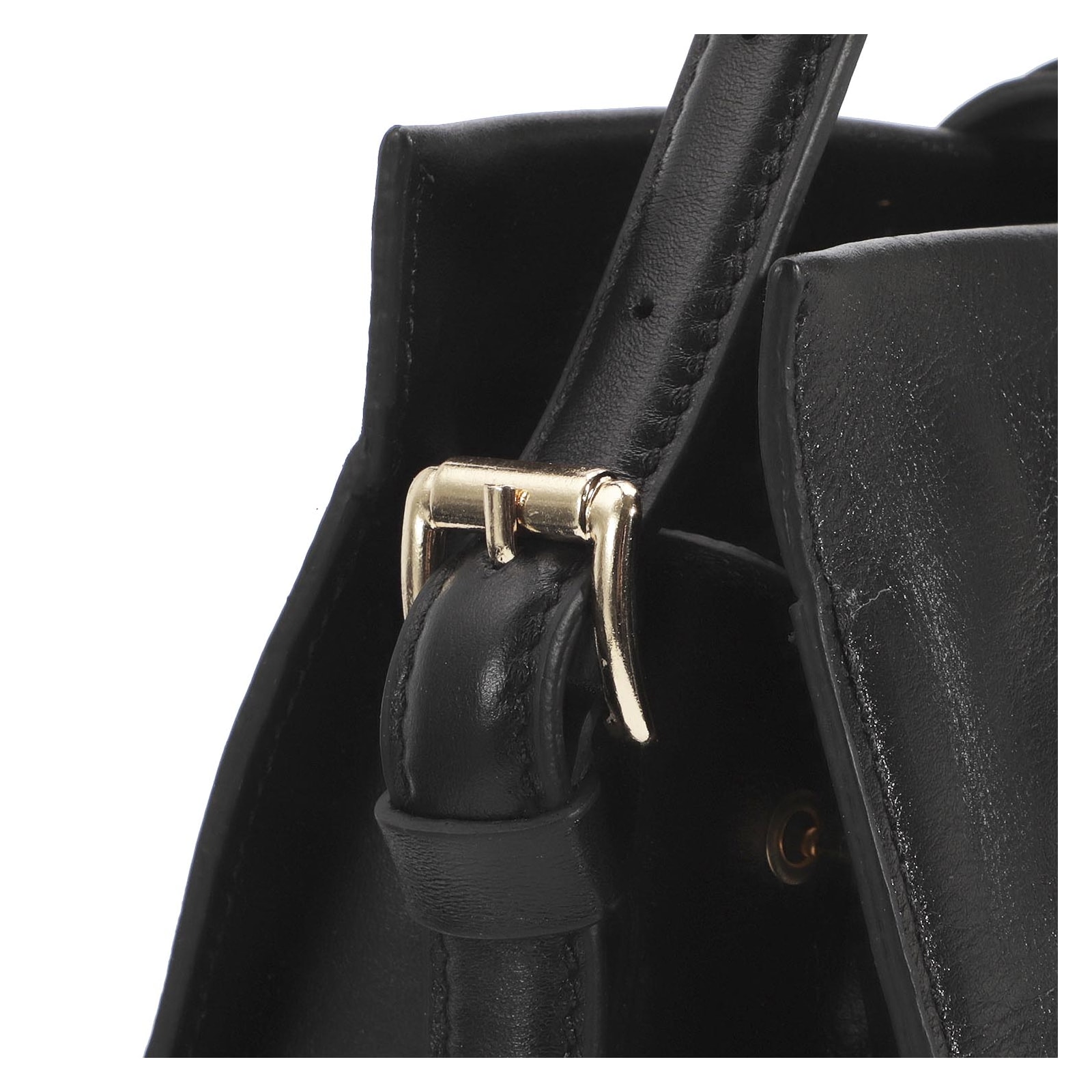Bolsa De Mão Couro Preto