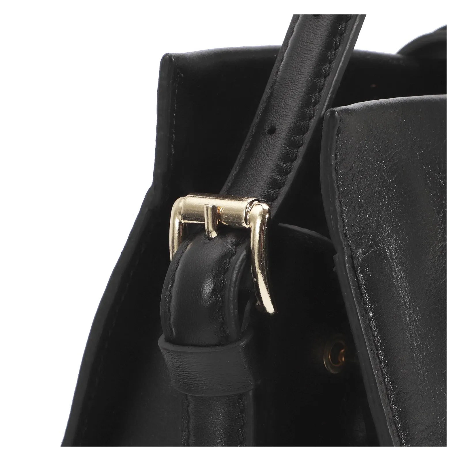 Bolsa De Mão Couro Preto