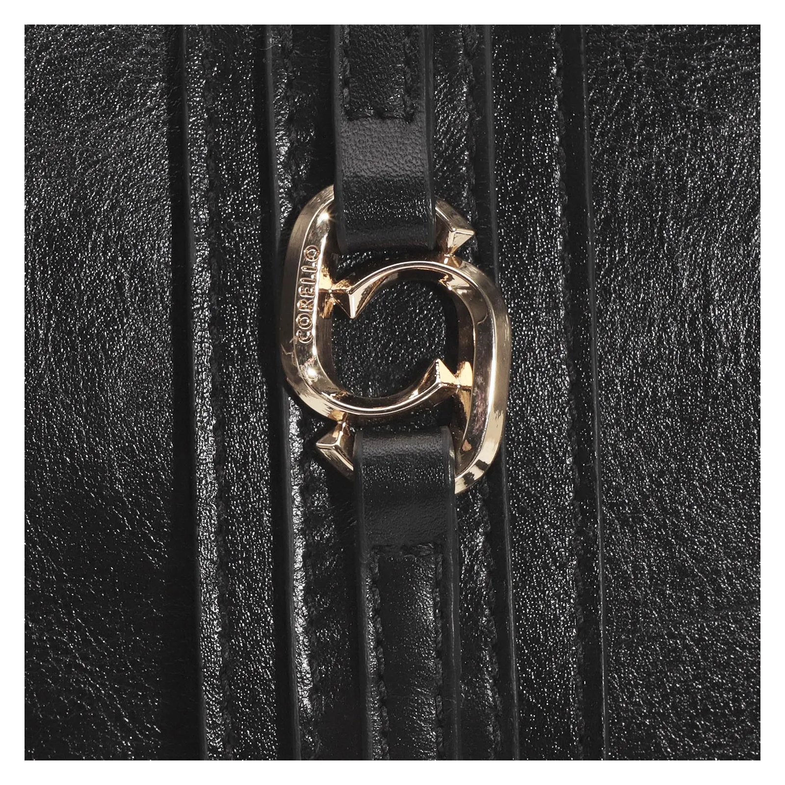 Bolsa De Mão Couro Preto