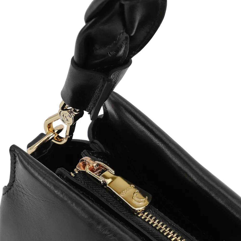 Bolsa De Mão Couro Preto - imagem 5