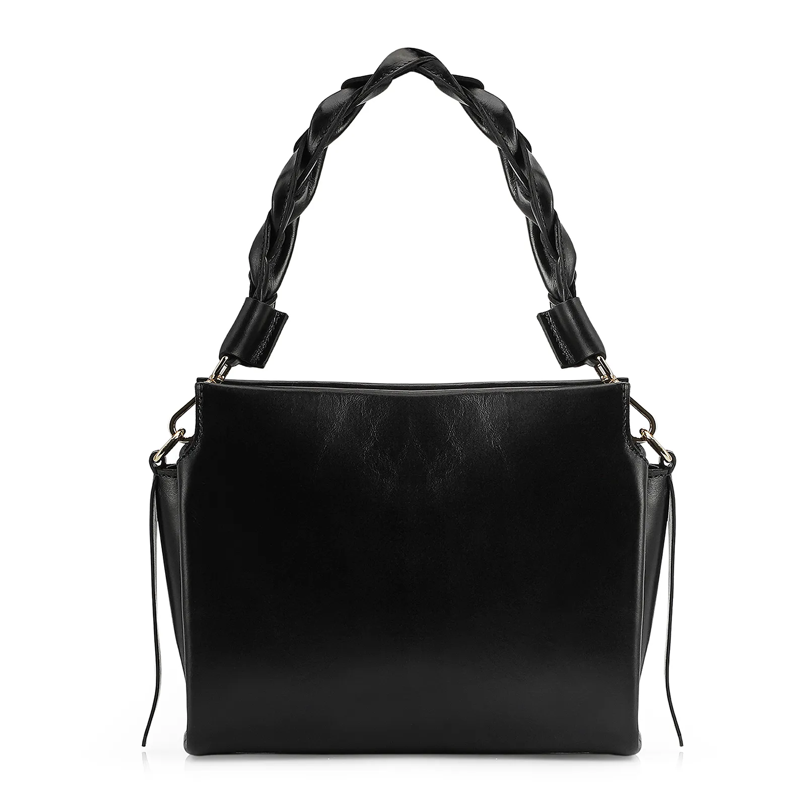 Bolsa De Mão Couro Preto