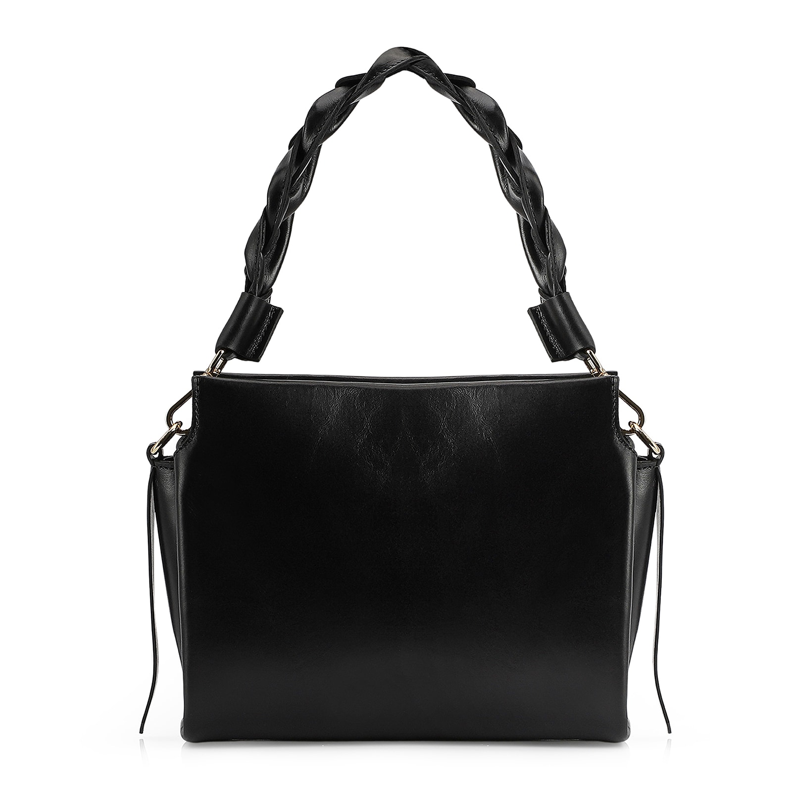 Bolsa De Mão Couro Preto