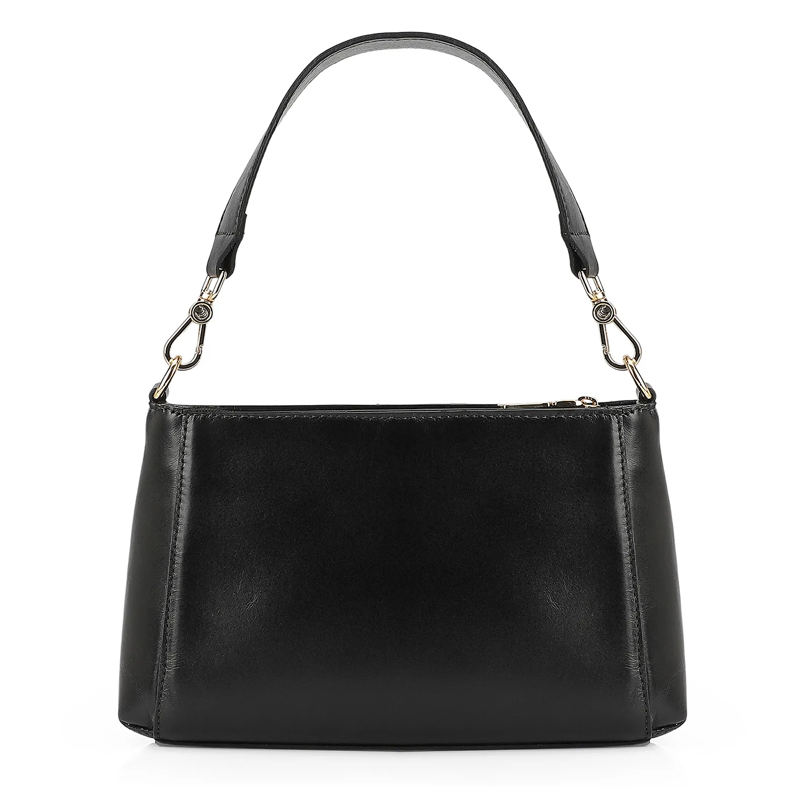 Bolsa De Mão Couro Preto
