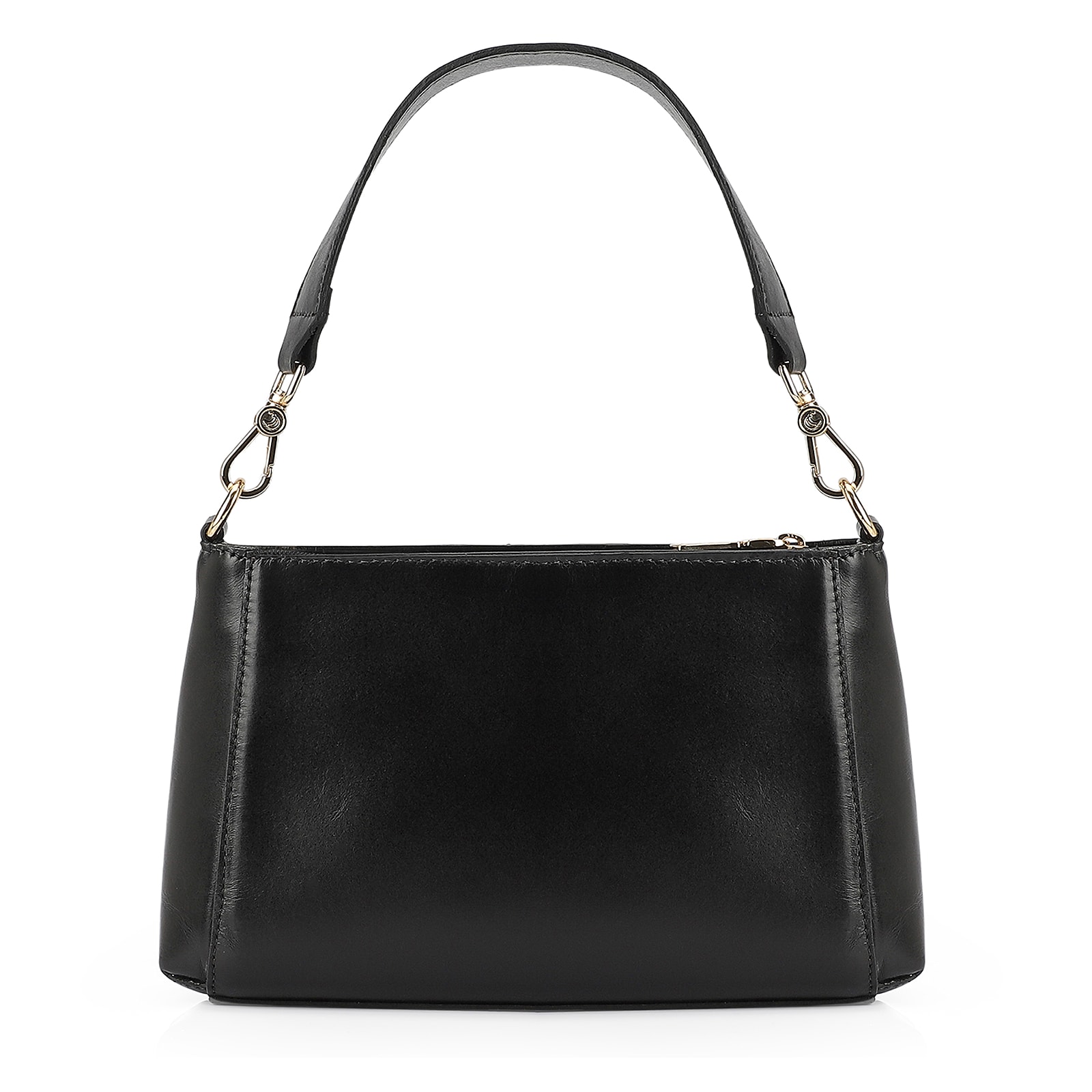 Bolsa De Mão Couro Preto