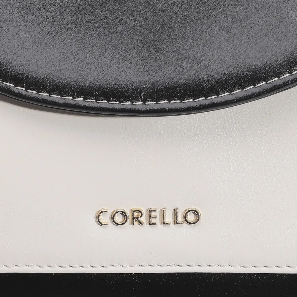 Bolsa De Mão Couro Preto/Couro Nuvem - imagem 5