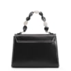 Bolsa De Mão Couro Preto/Couro Nuvem - imagem 3