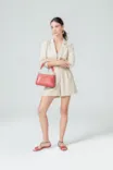 Bolsa De Mão Couro Rosa - imagem 11