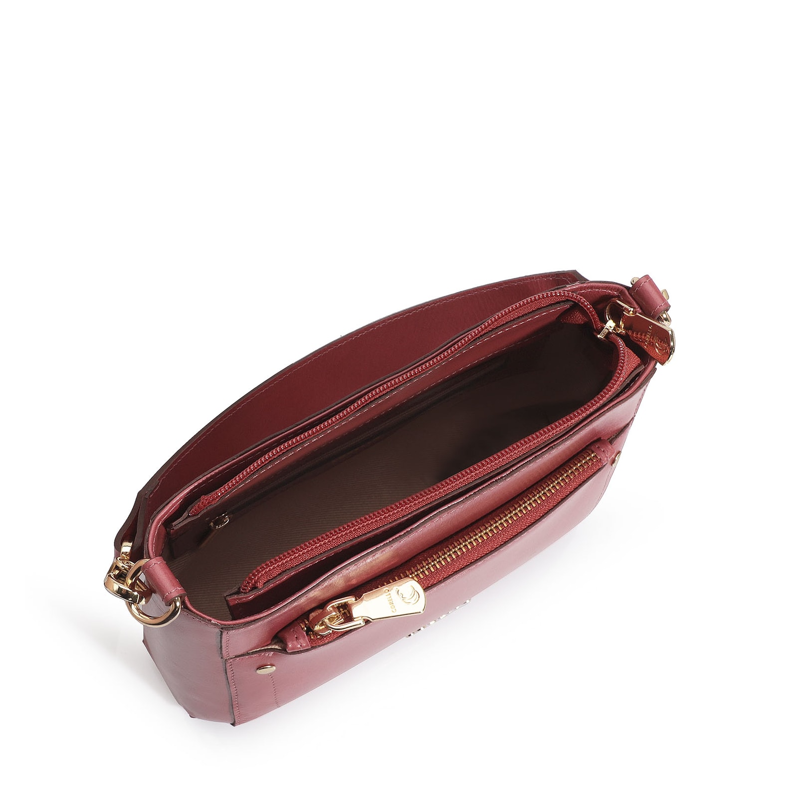 Bolsa De Mão Couro Rosa