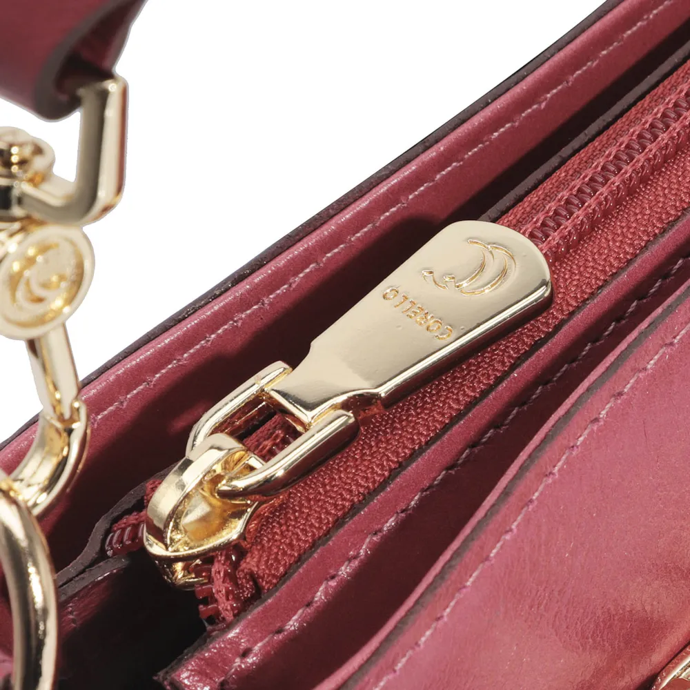 Bolsa De Mão Couro Rosa - imagem 7