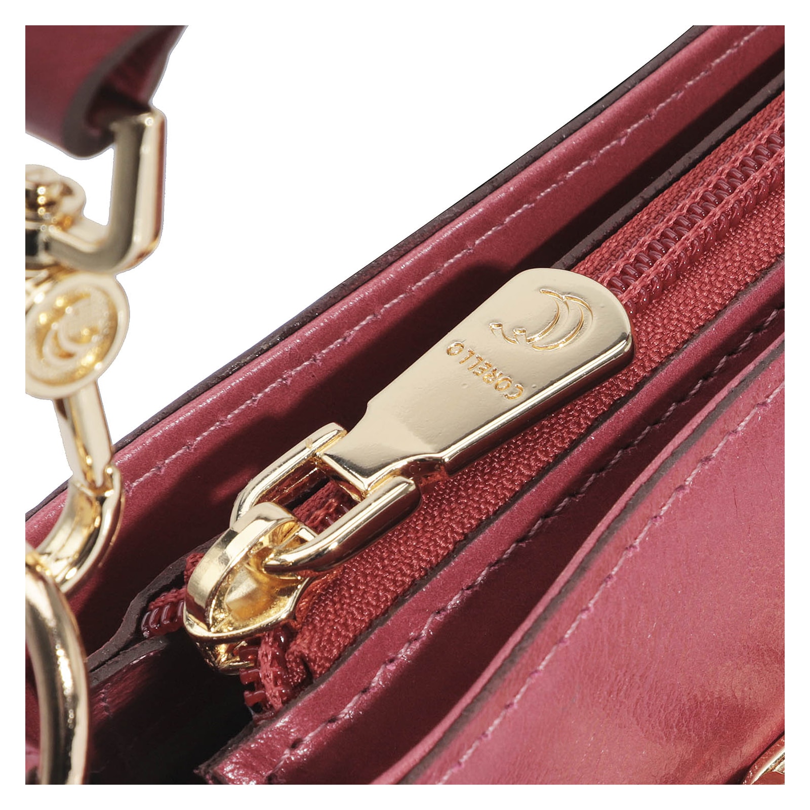 Bolsa De Mão Couro Rosa