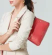 Bolsa De Mão Couro Rosa - imagem 9