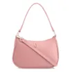 Bolsa De Mão Couro Rosa - imagem 1