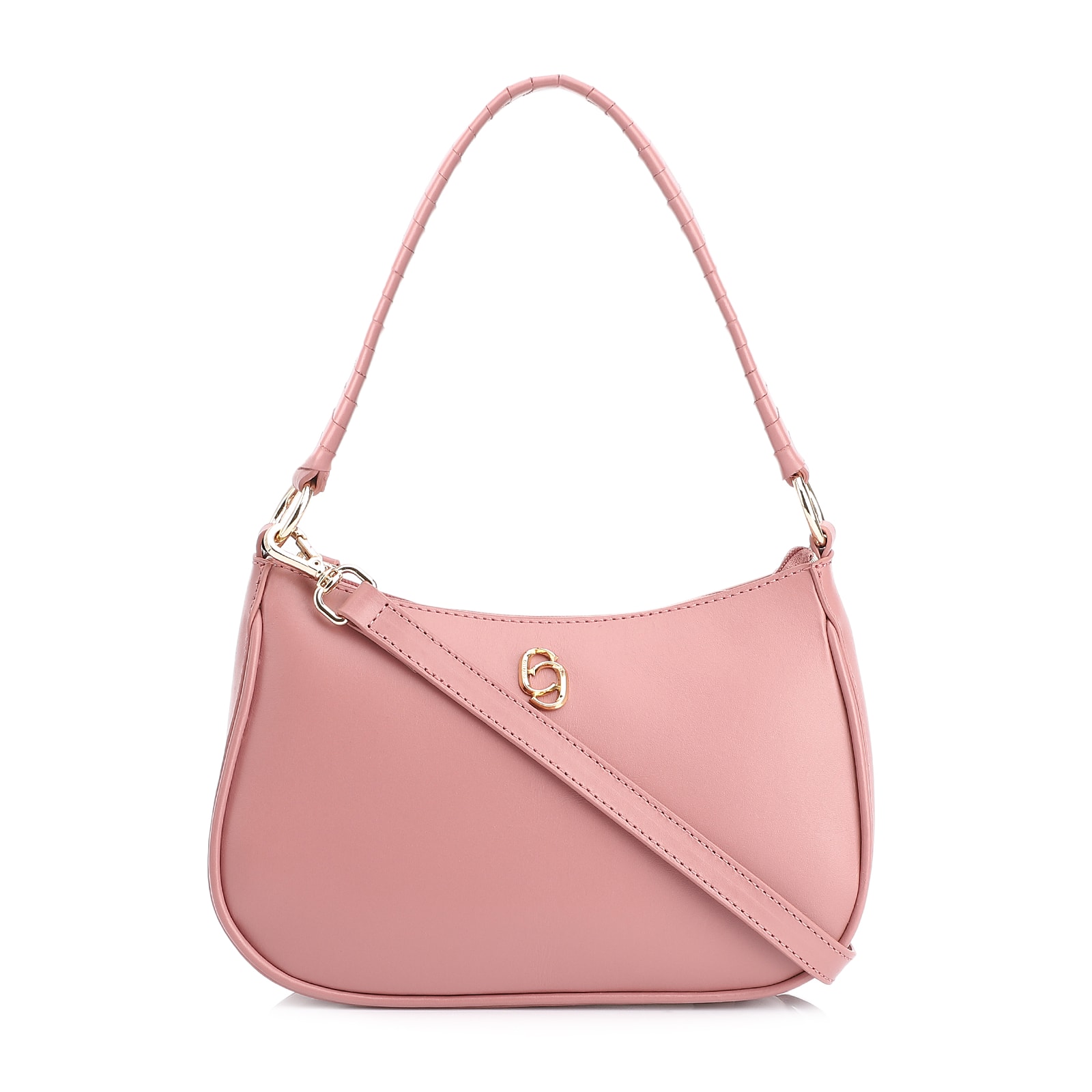 Bolsa De Mão Couro Rosa