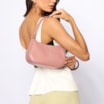 Bolsa De Mão Couro Rosa - imagem 2