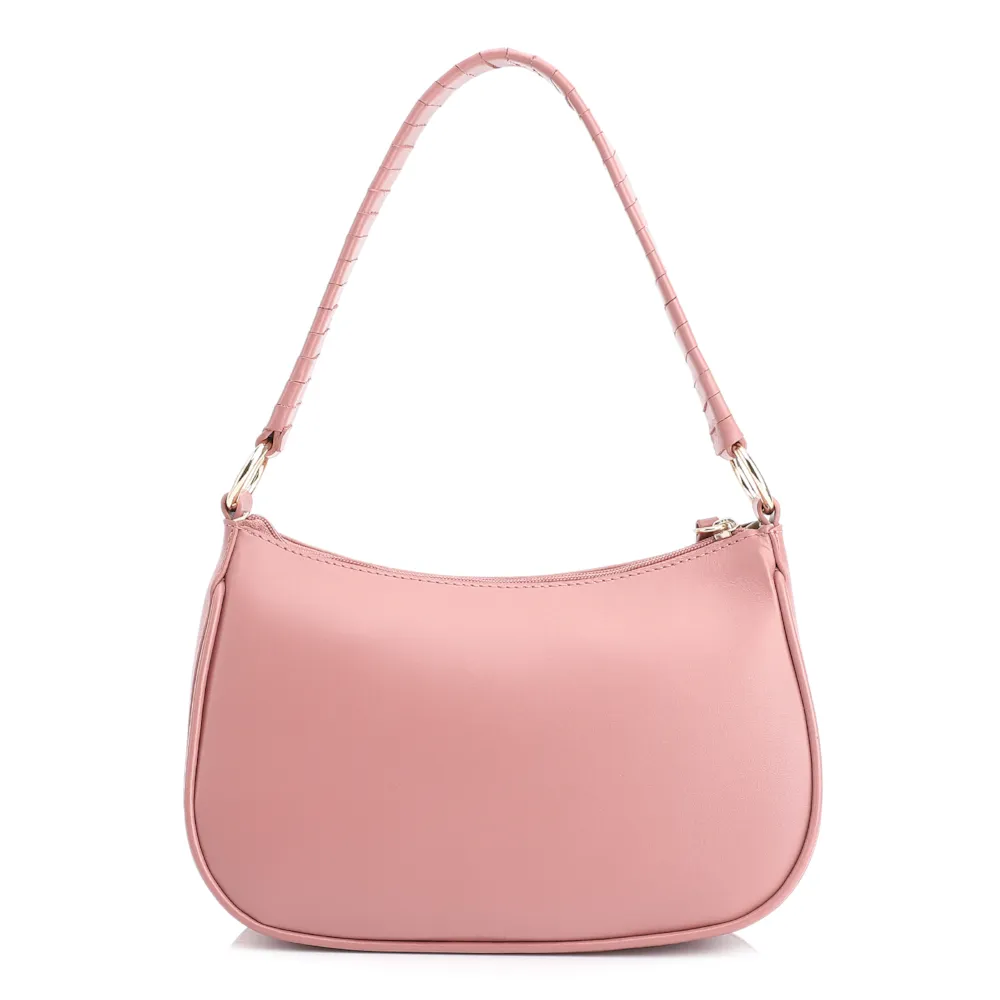 Bolsa De Mão Couro Rosa - imagem 4