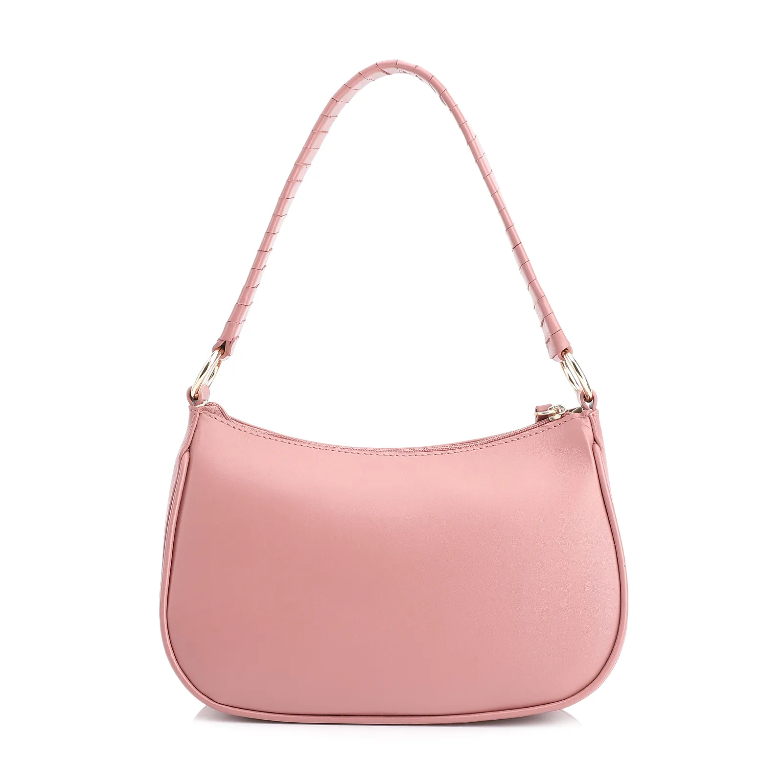 Bolsa De Mão Couro Rosa