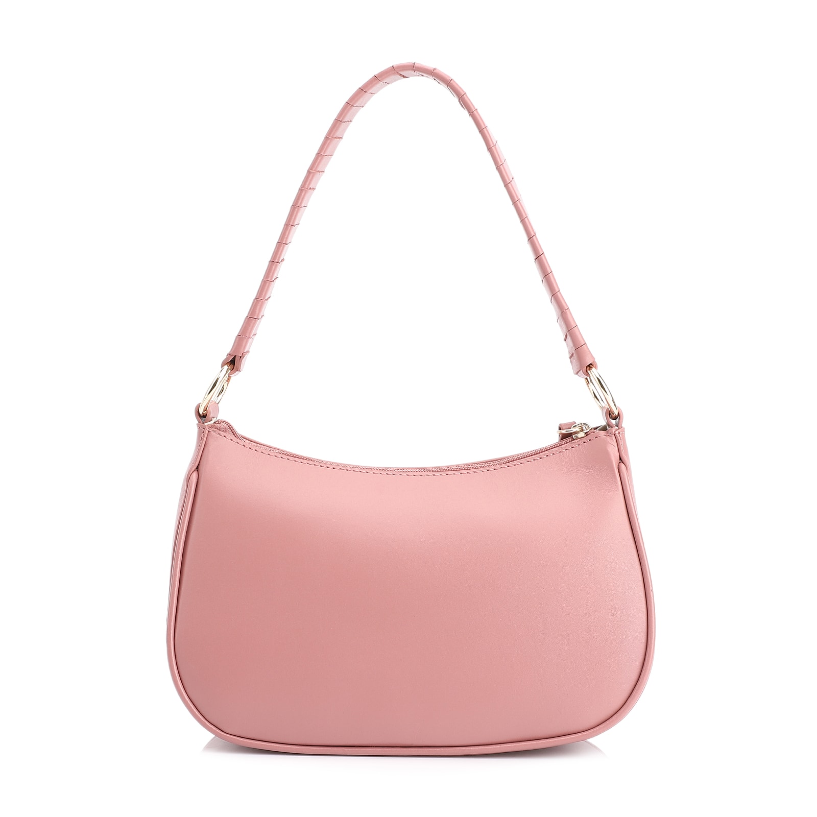 Bolsa De Mão Couro Rosa