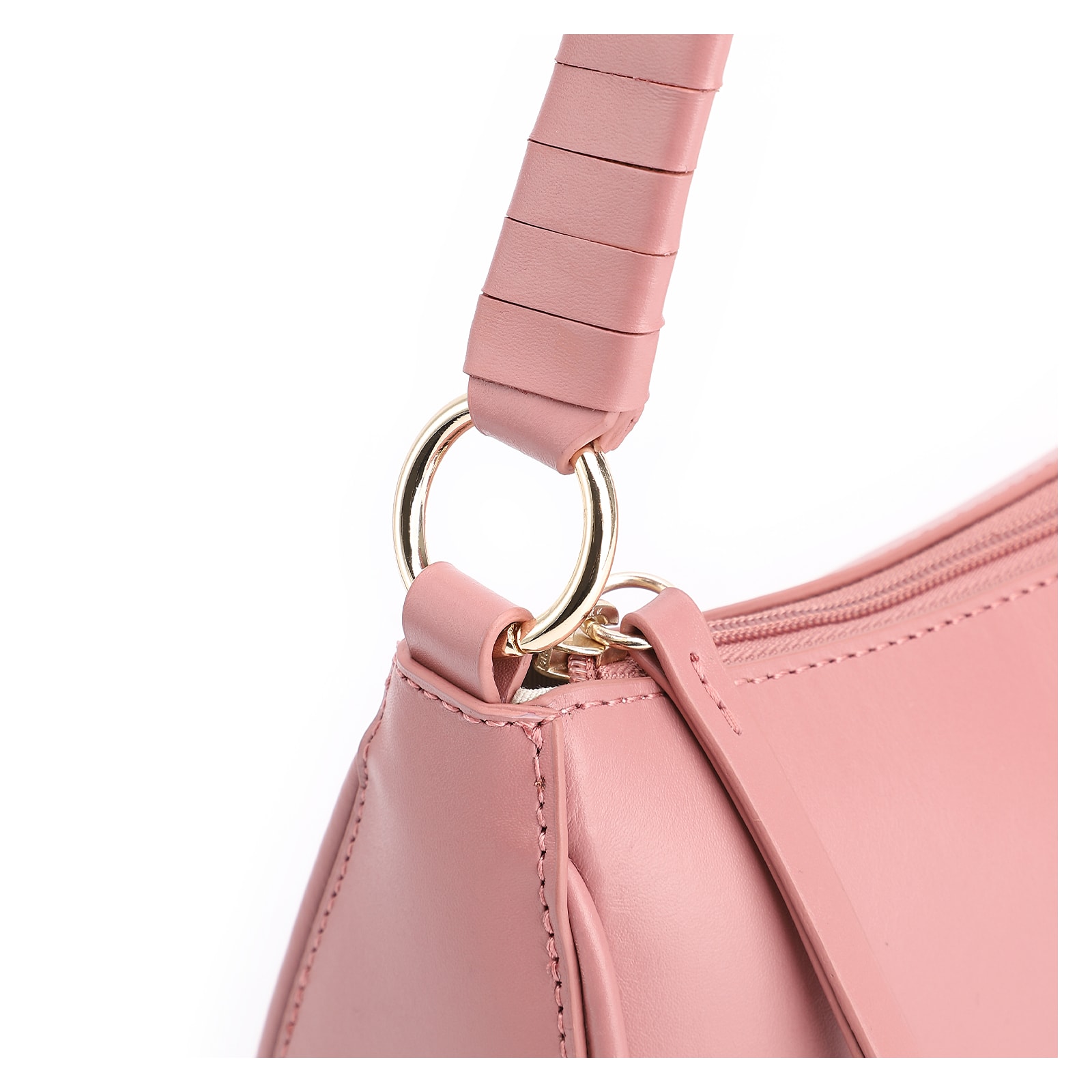 Bolsa De Mão Couro Rosa