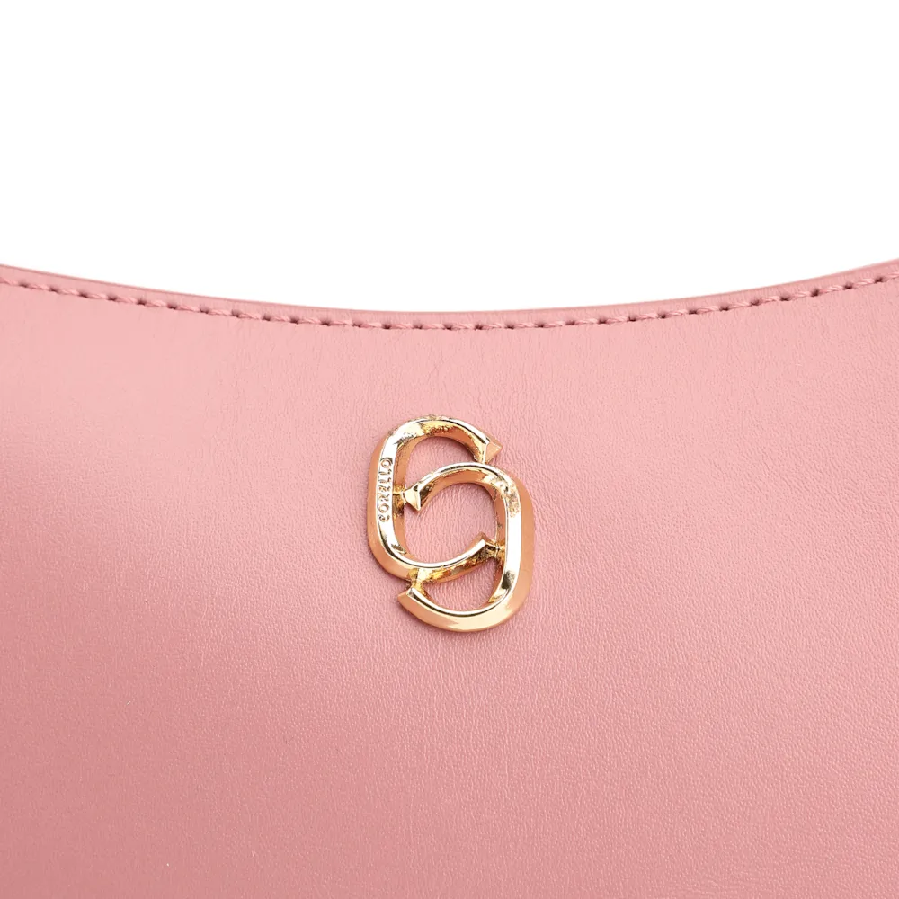 Bolsa De Mão Couro Rosa - imagem 6