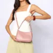 Bolsa De Mão Couro Rosa - imagem 7