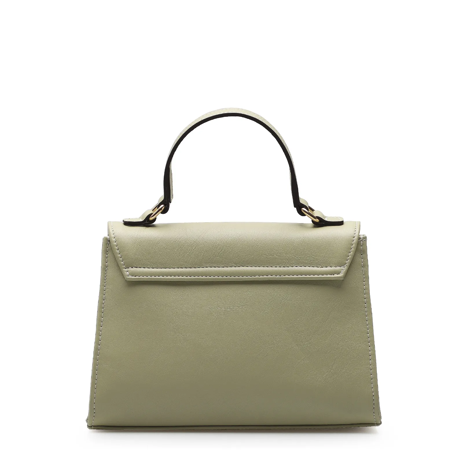 Bolsa De Mão Couro Verde