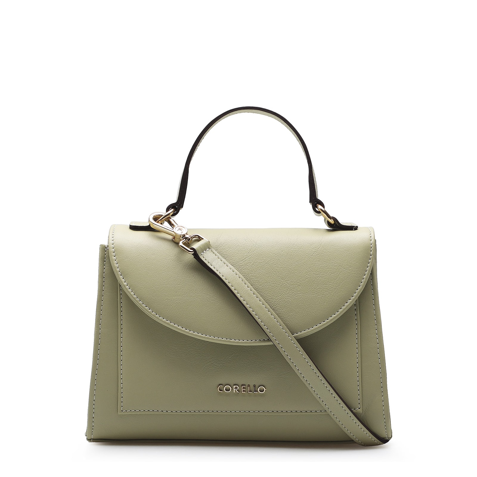 Bolsa De Mão Couro Verde