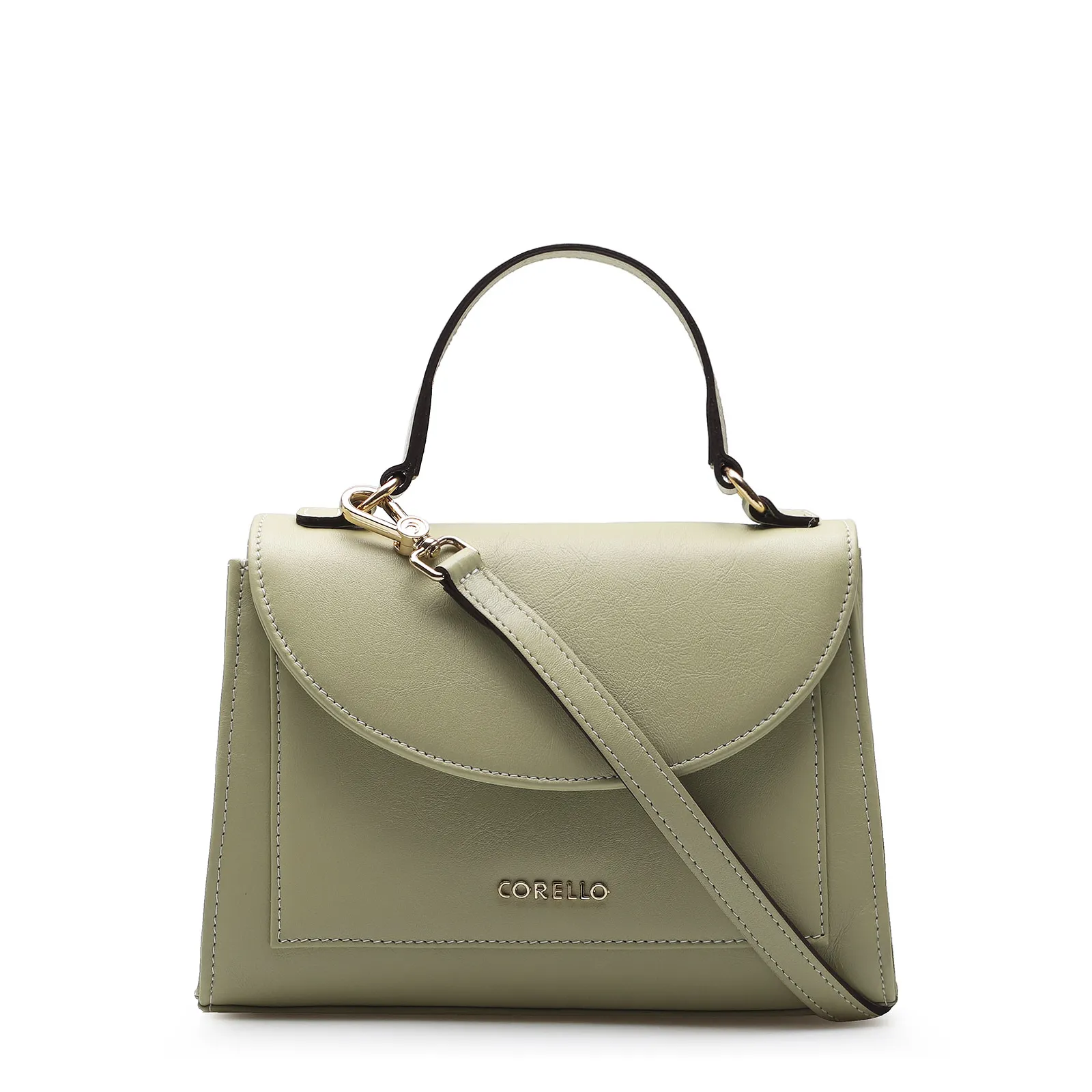 Bolsa De Mão Couro Verde
