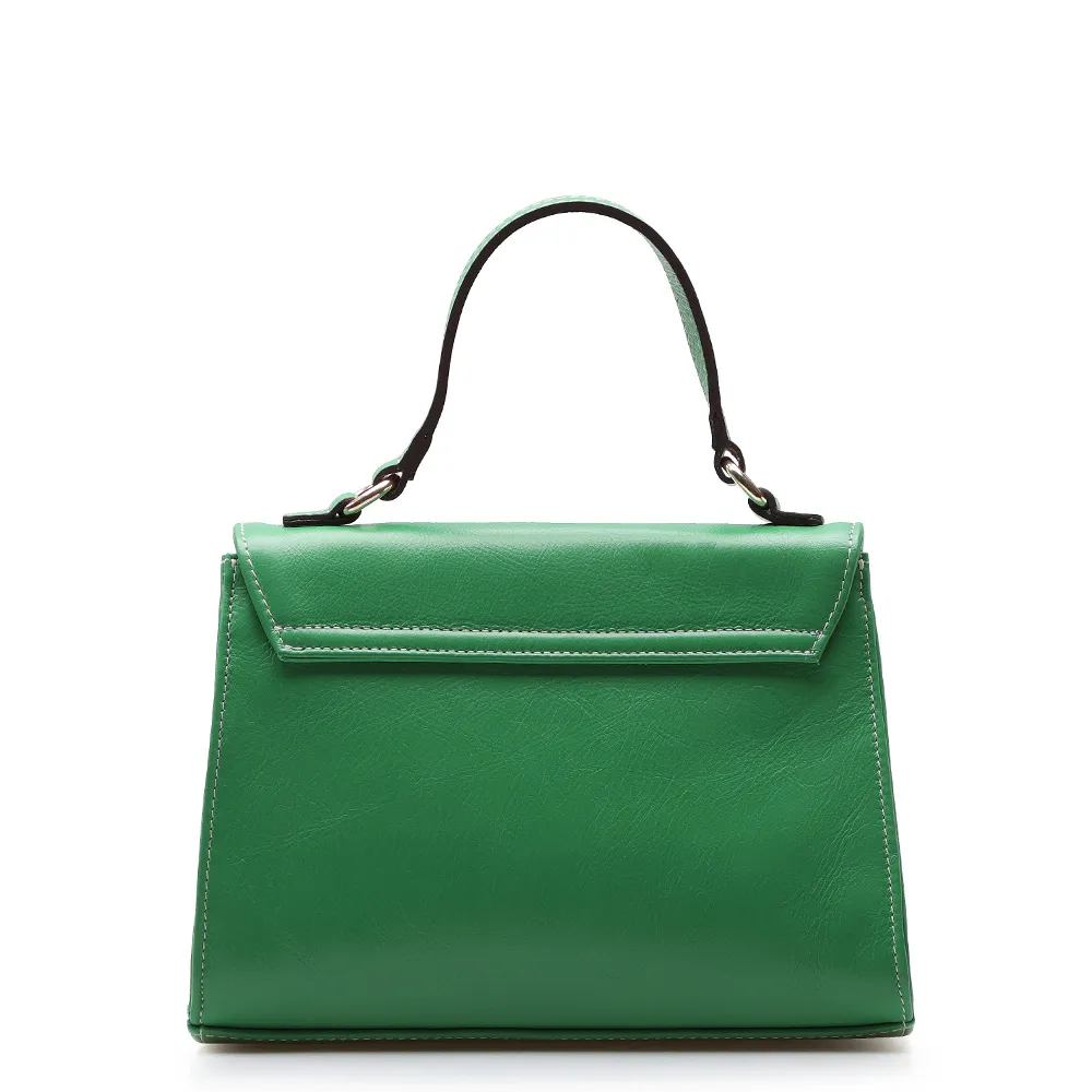 Bolsa De Mão Couro Verde - imagem 4