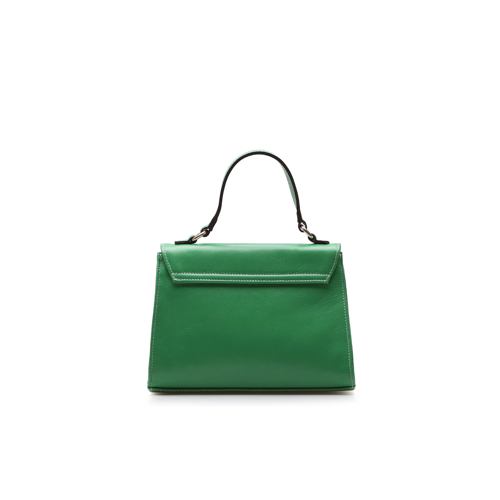 Bolsa De Mão Couro Verde