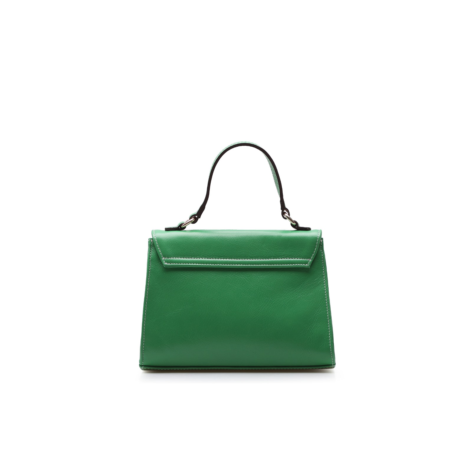 Bolsa De Mão Couro Verde