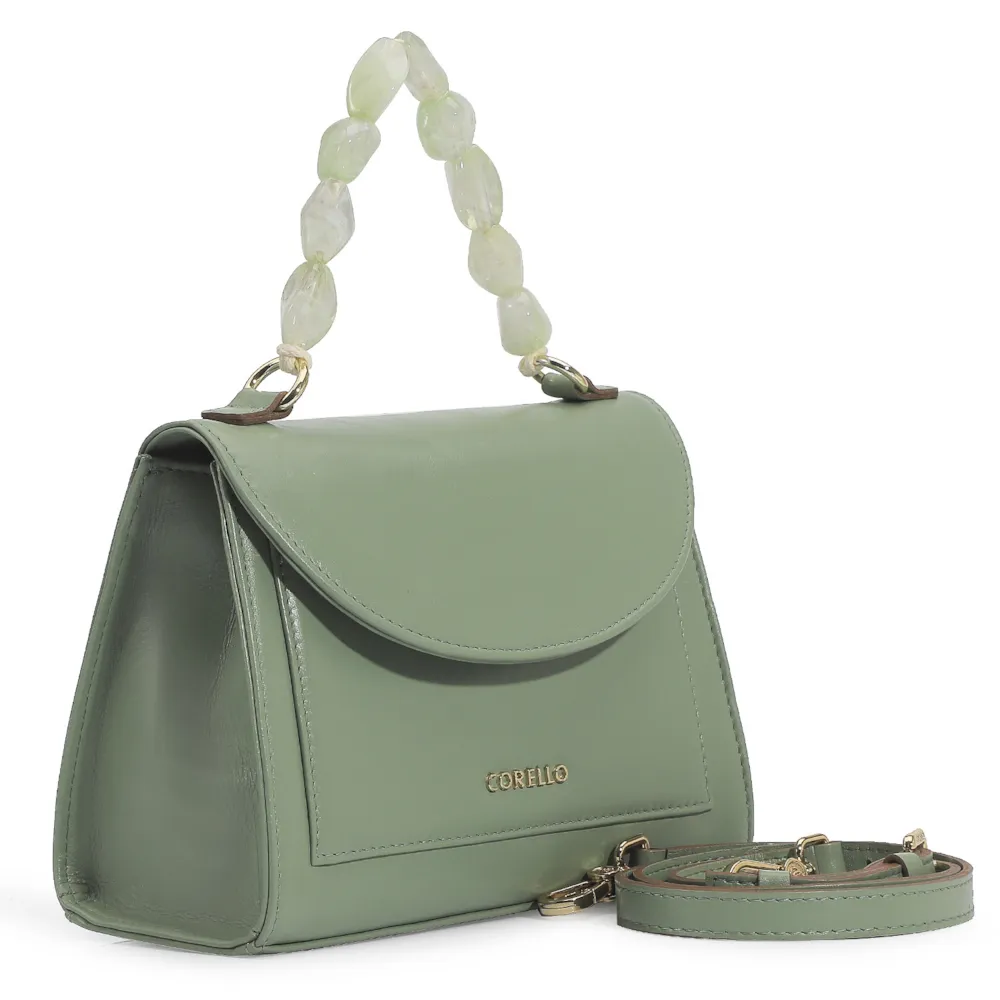Bolsa De Mão Couro Verde - imagem 3