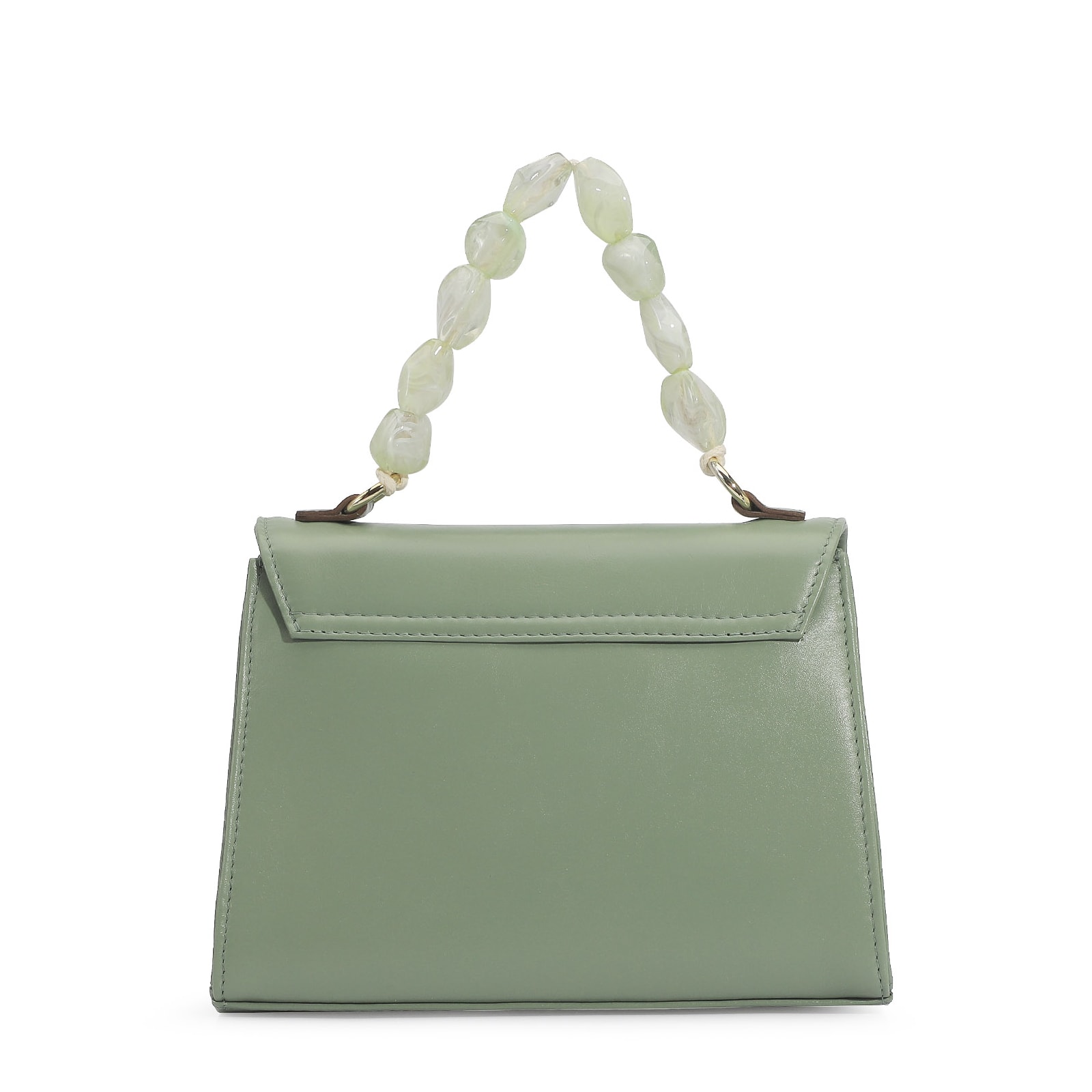 Bolsa De Mão Couro Verde