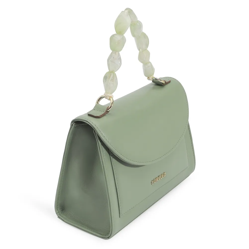 Bolsa De Mão Couro Verde - imagem 5