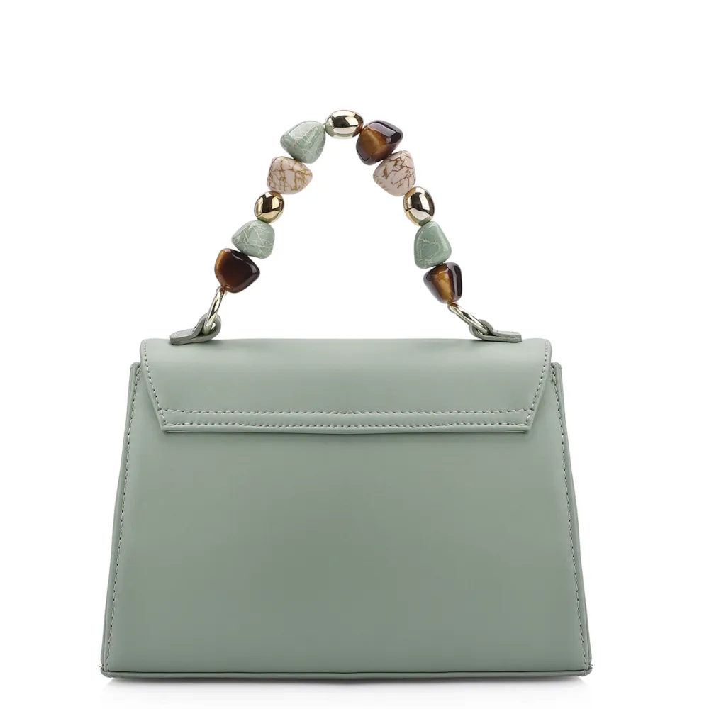 Bolsa De Mão Couro Verde - imagem 3