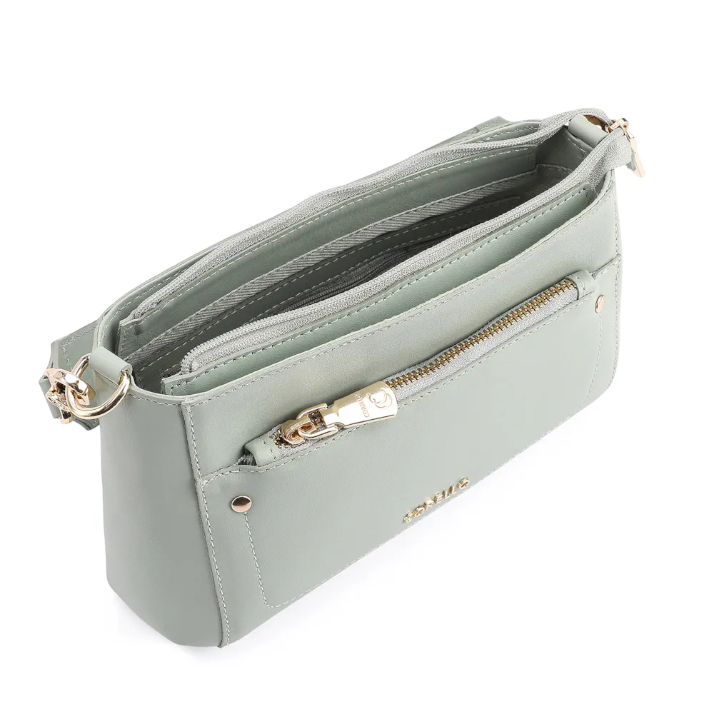 Bolsa De Mão Couro Verde - imagem 4