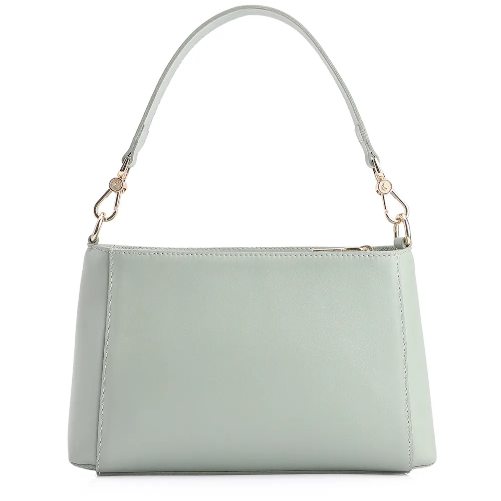 Bolsa De Mão Couro Verde - imagem 3