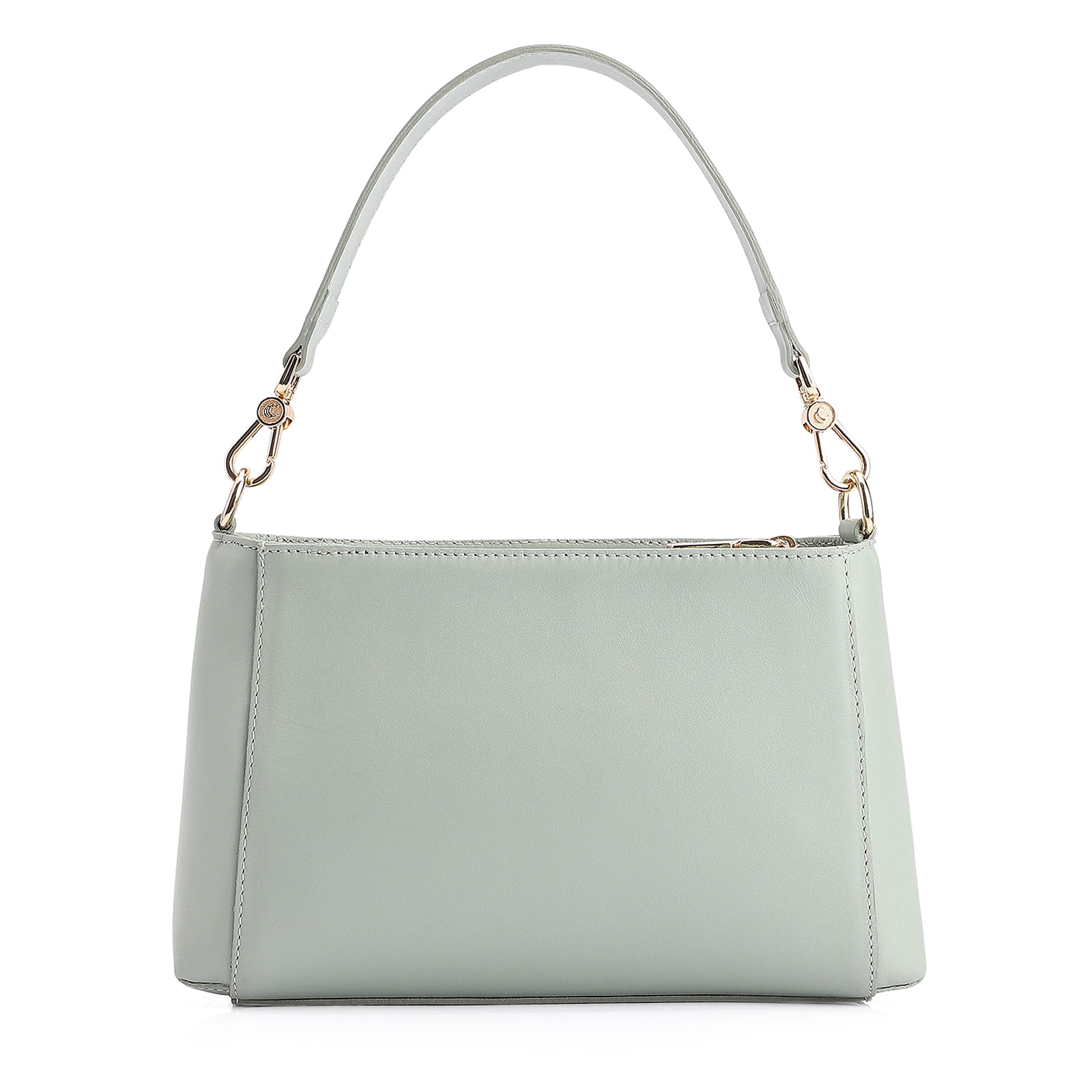 Bolsa De Mão Couro Verde