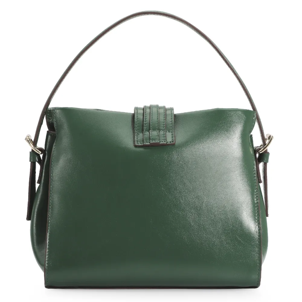 Bolsa De Mão Couro Verde - imagem 4