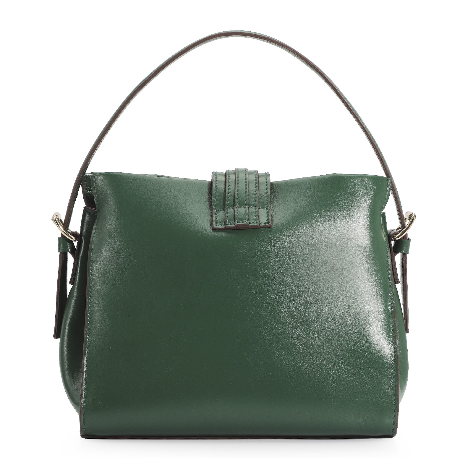 Bolsa De Mão Couro Verde