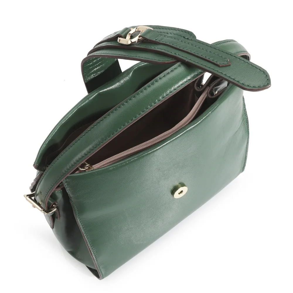 Bolsa De Mão Couro Verde - imagem 5