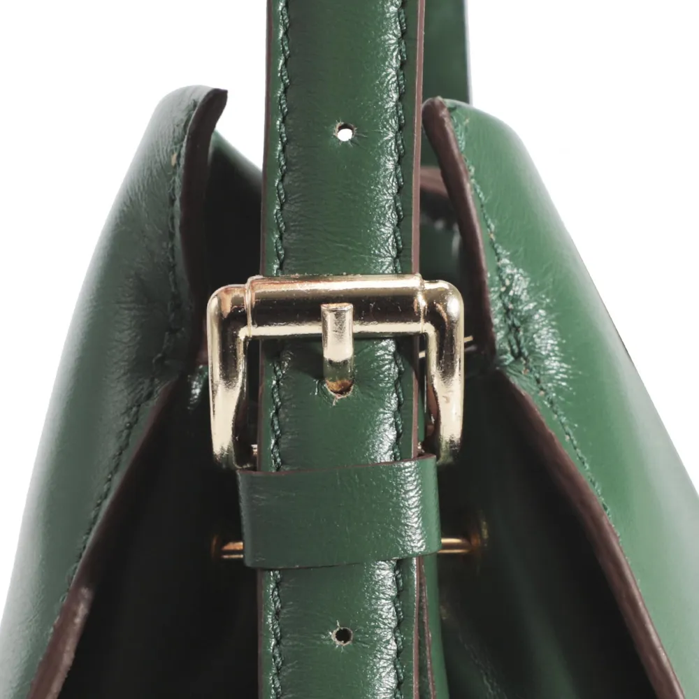 Bolsa De Mão Couro Verde - imagem 6
