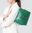 Bolsa De Mão Couro Verde - imagem 9