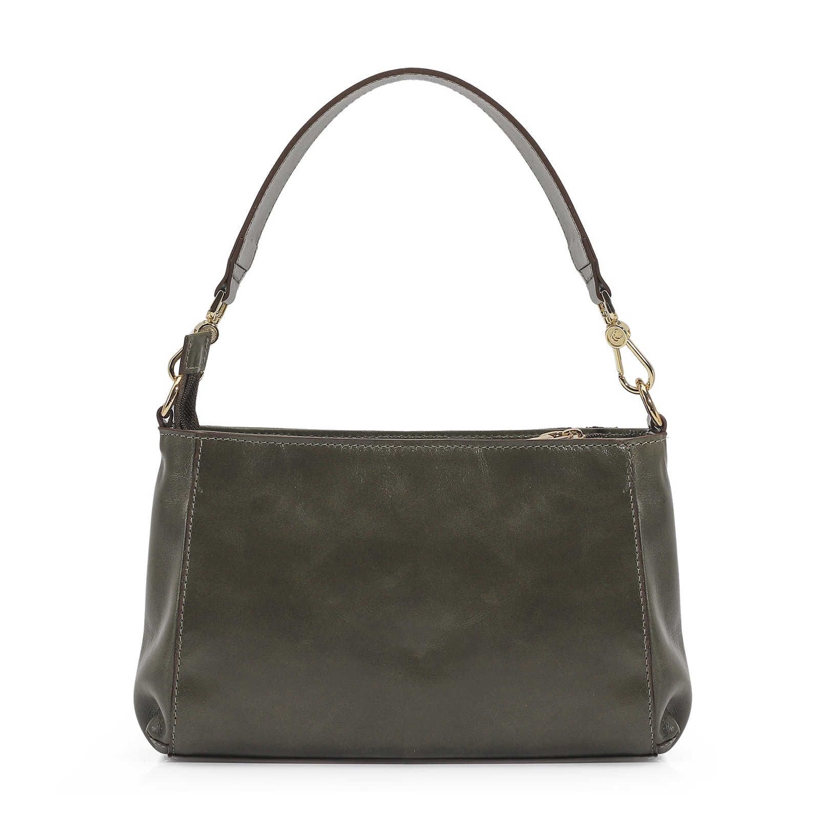 Bolsa De Mão Couro Verde